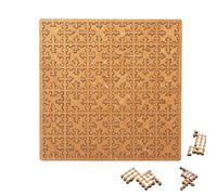 Puzzle con Vassoio Frattale, Puzzle in Legno Difficili per Adulti, Labirinto Creativo Irregolare Unico, Impossibile, Difficile, Pensiero Inverso, Senza Immagini(Hilbert Curve)