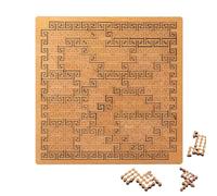 Puzzle con Vassoio Frattale, Puzzle in Legno Difficili per Adulti, Labirinto Creativo Irregolare Unico, Impossibile, Difficile, Pensiero Inverso, Senza Immagini(Lucky Cloud)