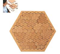 Puzzle Con Vassoio Frattale, Puzzle in Legno per Adulti Che Mettono Alla Prova La Mente, Puzzle Senza Immagini Che Stimolano Il Pensiero Inverso