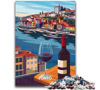 Puzzle con vista sul vino di Porto per adolescenti, 1000 pezzi, perfetti per le serate di gioco, giocattolo colorato per la casa, regalo 1000 pezzi (50x75cm)
