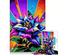 Puzzle con vivace illustrazione di ibisco,1000 pezzi,gioco creativo per sviluppare le capacità cognitive,componenti robusti e ben definiti,ideale da portare in viaggio,gioco per allenare la mente