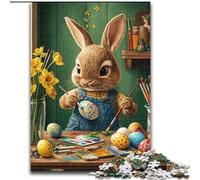 Puzzle coniglietto pasquale per adulti, giocattolo educativo antistress, ideale come regalo per tutta la famiglia, 26x38cm