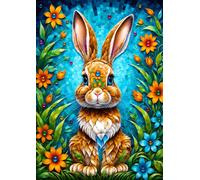 Puzzle Coniglio da Giardino 1000 Pezzi