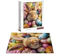 Puzzle Coniglio Puzzle 2000 Pezzi Jigsaw Adulti DIY Classici Gioco, Puzzles a Forma di Fiore, Giochi Rilassamento e Intelligence per Ragazzi da 14 Anni 100 x 70 cm/2000 pcs con Scatola Regalo B-7736