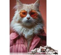 Puzzle Cool Cat Couture Relax Challenge, puzzle rettangolare in carta per bambini e bambine, regalo per la festa del papà, 1000 pezzi (26x38 cm)