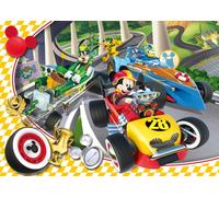 Puzzle Cornice Mickey E Gli Amici Del Rally 15 Pezzi