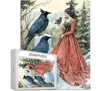 Puzzle Corvo Puzzle 3000 Pezzi Arte per Adulti e Bambini, Regina Puzzle Giochi Rilassamento e Intelligence, Jigsaw Adulti DIY Classici legno Gioco, Idea Regalo per Lei o Lui, Decorazione la Casa D-938