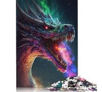 Puzzle Cosmic Dragon Serpent King da 1000 pezzi per adulti e adolescenti dai 12 anni in su, regali per la vigilia di Natale, 1000 pezzi (38x26 cm)