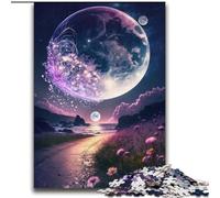 Puzzle Cosmic Fantasy Beach da 2000 pezzi per adulti e adolescenti, giochi educativi fai da te con poster abbinato e foglio di quiz per età 14+ (70x100cm)