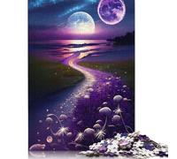 Puzzle Cosmic Fantasy Beach, materiali ecologici, 100% cartone riciclato, per adulti e bambini, regalo di Halloween, 1000 pezzi (75x50 cm)