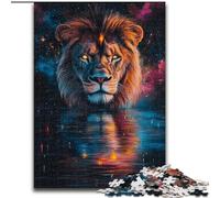 Puzzle Cosmic Lion da 1000 pezzi per adolescenti, regalo di compleanno per trascorrere il tempo in casa, regali, arte murale per 14+ anni (26x38cm)
