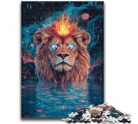 Puzzle Cosmic Lion da 1000 pezzi per adulti e adolescenti, sfida difficile e antistress, ideale come regalo per tutta la famiglia (38x26cm)