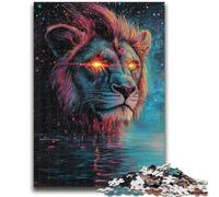 Puzzle Cosmic Lion per adolescenti, 1000 pezzi, giocattoli educativi per l'apprendimento, giochi per famiglie, regalo di compleanno, regali (50x75cm)