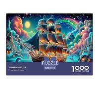 Puzzle Cosmic Sail per adulti 14-99 anni: gioco educativo con veliero sul mare per decorazioni e regali per la casa 70x50 cm/1000 pezzi