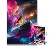 Puzzle Cosmic Titanic per adolescenti, 1000 pezzi, risoluzione dei problemi, divertimento educativo, meravigliosa opzione regalo premurosa, dimensioni 50x75cm