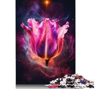 Puzzle Cosmic Tulip Nebula Bloom 520 per adulti, materiali amichevoli, fantastici puzzle per adulti per ragazzi o ragazze, 520 pezzi (52x38 cm)