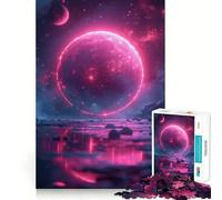 Puzzle Cosmos Rosa per Adolescenti, 1000 Pezzi, Gioco per Esercizi Mentali, Design Rilassante, Assemblaggio, Sorpresa di Natale (38x26cm)