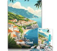 Puzzle Costiera Amalfitana Italia Puzzle 1000 pezzi per adulti, giochi educativi Decorazione per la casa Offerta come regalo per tutta la famiglia 75x50cm