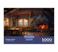 Puzzle Cosy Cottage Composto Da 1000 Pezzi Per Adulti,Vintage Rural Gioco Diabilità Impossibile Puzzle Pittura Giochi Rilassamento E Intelligenza Regalo Per Amore E Amico 70x50cm/1000pcs