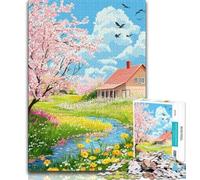 Puzzle "Cottage Affascinante" da 1000 pezzi per adulti, gioco stimolante e gioco per famiglie, ideale come regalo per tutta la famiglia (38x26cm)