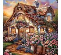 Puzzle Cottage retrò, puzzle 100 pezzi per Adulti e Ragazzi 14x14inch, Intrattenimento Creativo, Sfide Divertenti, Bellissimi Regali per Gli Amanti dei Puzzles, puzzles Decorazione per Casa