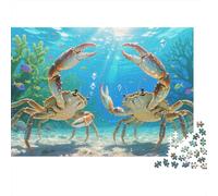 Puzzle Crab Con 1000 Pezzi Per Adulti,Marine Life in Coral Reef Gioco Diabilità Impossibile Giochi Rilassamento E Intelligenza Regali Di Festa 1000pcs (75x50cm)
