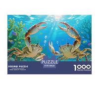 Puzzle Crab Con 1000 Pezzi Per Adulti,Marine Life in Coral Reef Gioco Diabilità Impossibile Puzzle Pittura Giochi Rilassamento E Intelligenza Regali Di Festa 38x26cm/1000pcs