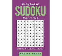 Puzzle Crazy My Big Book Of Soduku Puzzles Vol 3 (Tascabile)