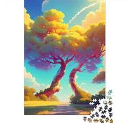 Puzzle creativi quadrati da 500 pezzi per adulti, modello "Mattina Passeggiata" e puzzle in legno, gioco impegnativo, 500 pezzi (52x38 cm)