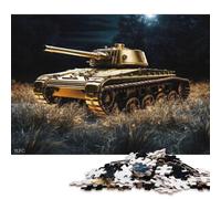 Puzzle creativi quadrati da 500 pezzi per adulti, raffiguranti carri armati della prima guerra mondiale, e puzzle in legno, gioco educativo per adulti, 500 pezzi (52x38 cm)