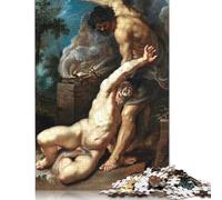 Puzzle creativo Caino che uccide Abele per adulti, puzzle da 1000 pezzi per bambini, giochi stimolanti per famiglie, giocattoli, regali di Natale, 1000 pezzi (38x26 cm)