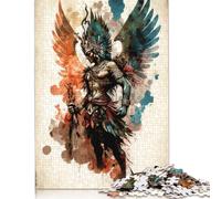 Puzzle creativo sull'induismo del Signore Garuda, 100% in cartone riciclato, per adulti, regali di Natale, 1000 pezzi (75x50 cm)