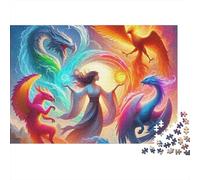 Puzzle Creature Fantastiche 1000 Pezzi Carta Adulti Scena Mistica 52x38cm/1000pcs