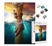 Puzzle cristiani per adulti puzzle in legno 1000 pezzi mano di dio Gesù puzzle religiosi regali cristiano autorizzazione puzzle religiosa decorazione da parete