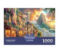 Puzzle Cristo Redentore 1000 Pezzi | Difficile E Sfidante | Giochi Di Puzzle E Decorativo Per Casa 52x38cm/1000pcs