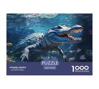 Puzzle Crocodile, 1000 Pezzi, Divertenti Underwater World Artistici, Puzzle Colorati Fai Da Te Per Regali Di Decorazione Domestica, Puzzle Per La Famiglia, 70x50cm/1000pcs