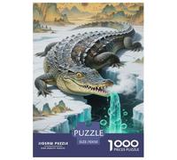 Puzzle Crocodile A 1000 Pezzi, Puzzle Ice And Snow Landscape Adulti Gioco Diabilità Impossibile Puzzle Arte Giochi Rilassamento E Intelligenza Regalo Per Amore E Amico 70x50cm/1000pcs