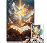 Puzzle Cross Dove per adolescenti, antistress per ammazzare il tempo durante le vacanze, con poster abbinato e foglio di quiz (38x26cm)