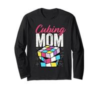 Puzzle Cube Mom Speed Cubing Maglia a Manica