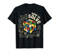 Puzzle Cube Nato per Risolvere rompicapo Logic Problem Solver Maglietta