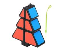 Puzzle Cubi - Cubi di velocità di Natale, Magia degli alberi di Natale | Portachiavi con albero di Natale liscio, giocattoli educativi, alberi di Natale, borse di scuola, decorazioni pendenti