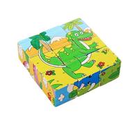 Puzzle Cubo di Legno 3D Giocattoli educativi per l'apprendimento precoce