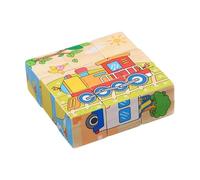 Puzzle Cubo di Legno 3D,Giocattoli educativi per l'apprendimento precoce,Rompicapo in Legno | per Scuola Aula Bambini Ragazzi Camera Studio Asilo Compleanno Vacanze