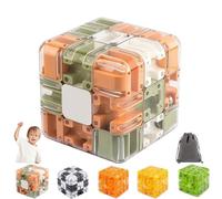 Puzzle Cubo Labirinto 3D, Divertente Labirinto 3D Con Palline Rotolanti Giocattolo Pratico For L'allenamento Del Cervello For Alleviare Lo Stress(A)