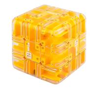 Puzzle Cubo Labirinto 3D, Grande Labirinto 3D Puzzle Cubo Labirinto, Giocattolo per L'allenamento Mentale della Consapevolezza Spaziale, Che Migliora Le capacità Logiche e Lo Sviluppo del 029 Yellow
