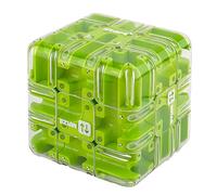 Puzzle Cubo Labirinto 3D, Grande Labirinto 3D Puzzle Cubo Labirinto, Giocattolo per L'allenamento Mentale della Consapevolezza Spaziale, Che Migliora Le capacità Logiche e Lo Sviluppo del P 029 Green