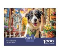 Puzzle Cuccioli Autunno 1000 Pezzi, Un Cane Carino in un Puzzle Accogliente per Adulti, Gioco di Puzzle, Decorazione per Parete per Adulti e Bambini, Cartone 100% Riciclato 52x38cm/1000pz