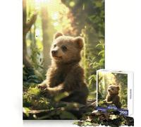 Puzzle "Cuccioli d'orso giocano" per ragazzi, 1000 pezzi, memoria nitida, svago, piacere, bordi precisi, regalo invernale (38x26cm)