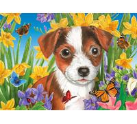 Puzzle Cucciolo nel Giardino 1000 pezzi