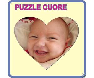 PUZZLE CUORE con la tua FOTO 250 PEZZI - Color ARGENTO